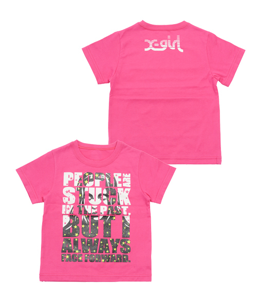 X-girl Stages(エックスガールステージス)の「S/S TEE FACE(12M~3T)(Tシャツ/カットソー・キッズ・ホワイト/ブラック/ピンク・2T/3T/12M)」の3枚目の写真