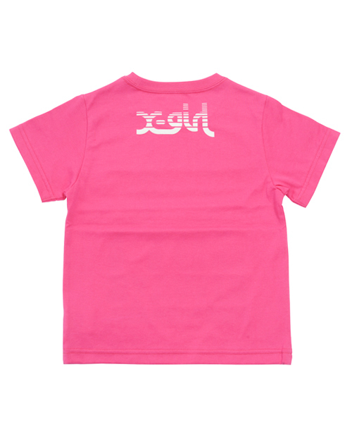 X-girl Stages(エックスガールステージス)の「S/S TEE FACE(12M~3T)(Tシャツ/カットソー・キッズ・ホワイト/ブラック/ピンク・2T/3T/12M)」の4枚目の写真