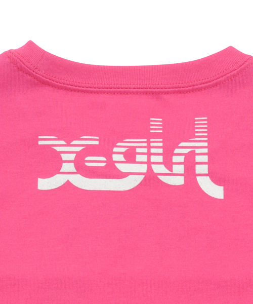 X-girl Stages(エックスガールステージス)の「S/S TEE FACE(12M~3T)(Tシャツ/カットソー・キッズ・ホワイト/ブラック/ピンク・2T/3T/12M)」の10枚目の写真
