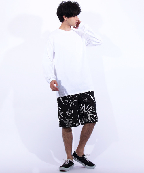 8(eight)（エイト）の「花火柄 ショートパンツ ポリ ハーフパンツ