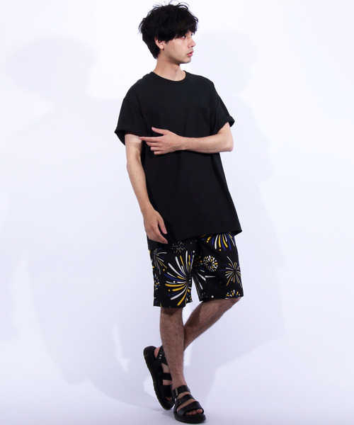8(eight)（エイト）の「花火柄 ショートパンツ ポリ ハーフパンツ
