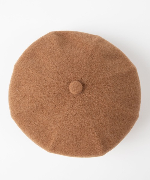 KANGOL（カンゴール）の「WEGO/KANGOL Wool Jax Beret（ハンチング/ベレー帽・レディース・キャメル/ダークオレンジ/グレー/ブラック・MEDIUM）」の12枚目の写真