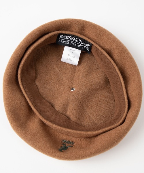 KANGOL（カンゴール）の「WEGO/KANGOL Wool Jax Beret（ハンチング/ベレー帽・レディース・キャメル/ダークオレンジ/グレー/ブラック・MEDIUM）」の14枚目の写真