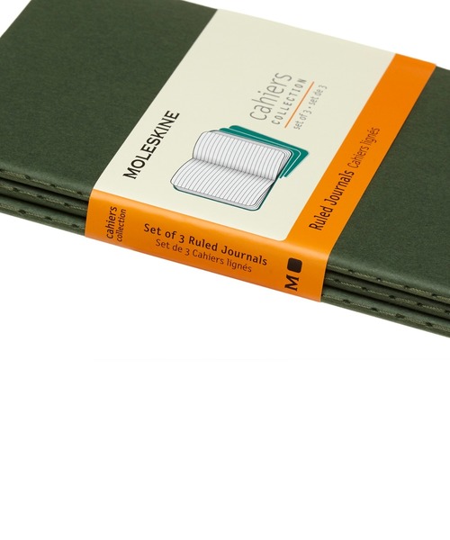 Supreme®/Moleskine® Notebooks 3冊セット Student Cahier Journals Set of 3, XXL, Ruled, Blue Blue