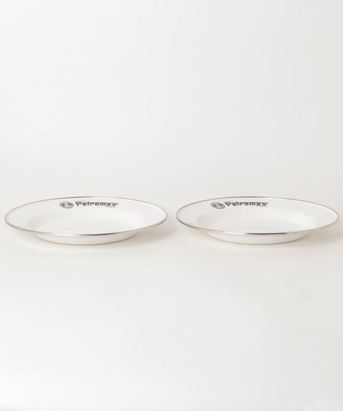 Petromax（ペトロマックス）の「PETROMAX ENAMEL PLATE 2piece (ペトロマックス エナメルプレート 2枚入)(2colors)(プレート)（アウトドアグッズ・レディース・ホワイト/ブラック・ONE SIZE）」の4枚目の写真