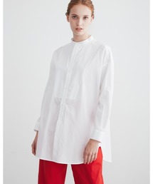 BIG TUCK-UP NO COLLAR SHIRTS