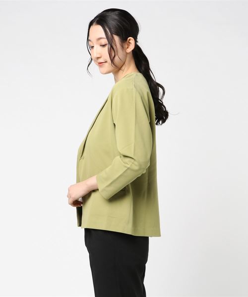 DuKKah(デュカ)の「dukkah/【低身長に優しいサイズ】【セットアップ対応商品】セットアップテーラードジャケット(テーラードジャケット・レディース・ブラック/アイボリー/グリーン系その他・FREE)」の18枚目の写真