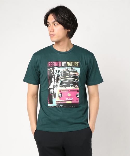 LB/S (エルビーエス)の「サーフプリントTシャツ ZERO STAIN 汗ジミが目立たない機能(Tシャツ/カットソー・メンズ・その他5/ベージュ/その他2/ホワイト系その他/ブラック/その他1/ブルー系その他/ブラック系その他/ブルー/その他4/ダークグリーン/ホワイト/ネイビー/レッド/その他3/オレンジ・SMALL/MEDIUM/X-LARGE/LARGE)」の7枚目の写真
