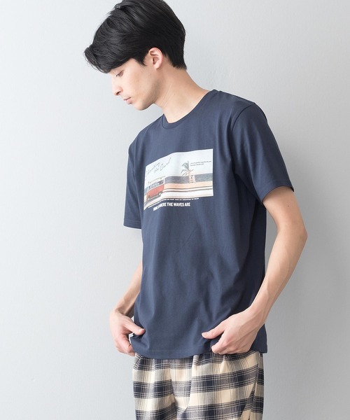 LB/S (エルビーエス)の「サーフプリントTシャツ ZERO STAIN 汗ジミが目立たない機能(Tシャツ/カットソー・メンズ・その他5/ベージュ/その他2/ホワイト系その他/ブラック/その他1/ブルー系その他/ブラック系その他/ブルー/その他4/ダークグリーン/ホワイト/ネイビー/レッド/その他3/オレンジ・SMALL/MEDIUM/X-LARGE/LARGE)」の21枚目の写真