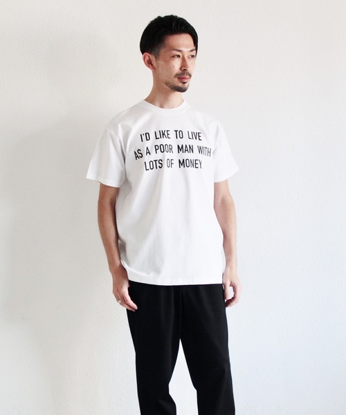 blank by words(ブランクバイワーズ)の「「I'D LIKE TO LIVE」 TEE(Tシャツ/カットソー・メンズ・ホワイト・SMALL/MEDIUM/LARGE)」の7枚目の写真
