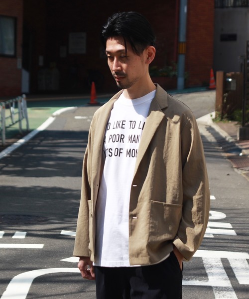 blank by words(ブランクバイワーズ)の「「I'D LIKE TO LIVE」 TEE(Tシャツ/カットソー・メンズ・ホワイト・SMALL/MEDIUM/LARGE)」の10枚目の写真