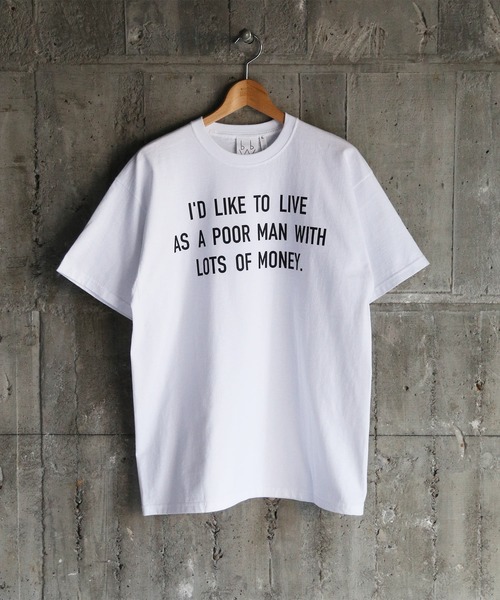 blank by words(ブランクバイワーズ)の「「I'D LIKE TO LIVE」 TEE(Tシャツ/カットソー・メンズ・ホワイト・SMALL/MEDIUM/LARGE)」の11枚目の写真
