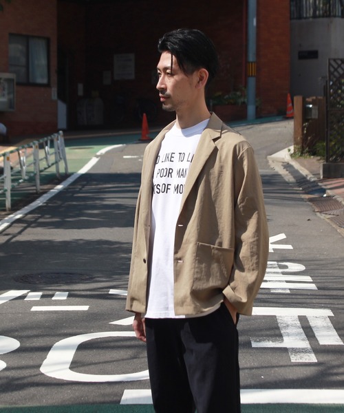 blank by words(ブランクバイワーズ)の「「I'D LIKE TO LIVE」 TEE(Tシャツ/カットソー・メンズ・ホワイト・SMALL/MEDIUM/LARGE)」の9枚目の写真