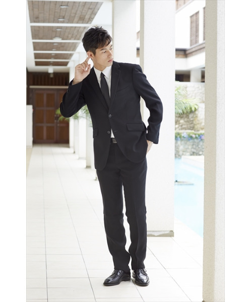 MONOIR(モノワール)の「濃染加工スリムサイズシングルスーツ(スーツジャケット・メンズ・ブラック・A3/A6/A7/A8/Y4/Y7/Y8/A4/A5/Y5/Y6)」の9枚目の写真