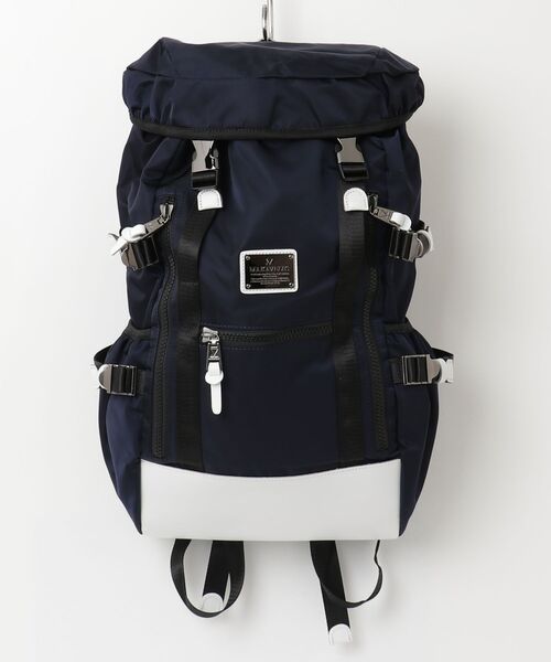 INNOCENT(イノセント)の「【62】【it】【MAKAVELIC】SIERRA DOUBLE BELT BACKPACK【MEDIUM】(バックパック/リュック・メンズ・ネイビー・FREE)」の1枚目の写真