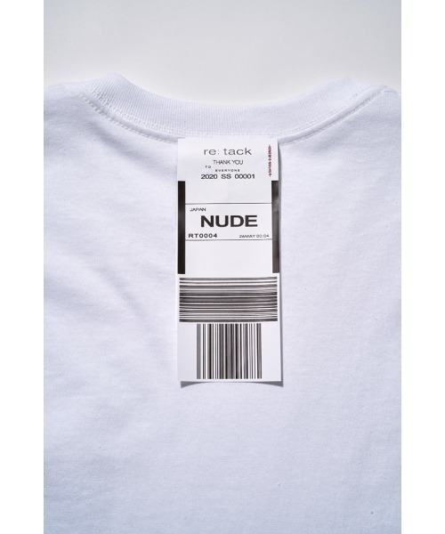 re:tack（レタック）の「【re:tack/レタック】FOOTPRINT TEE（Tシャツ/カットソー・メンズ・ホワイト・1/2/4）」の4枚目の写真