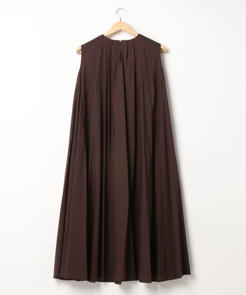 mizuiroind（ミズイロインド）の「タックネックフレアワンピース（ワンピース・レディース・ベージュ/ブラウン/カーキ/ブラック・FREE）」の13枚目の写真