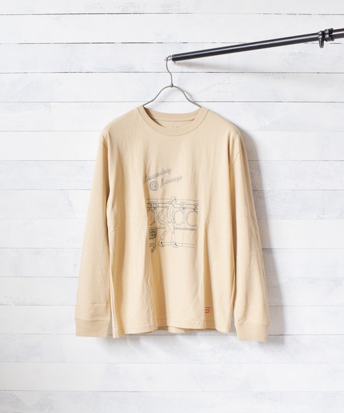 Naked Rust and other POEMS(ネイキッドラストアンドアザーポエムス)の「【69】【Naked Rust and other POEMS】手書きプリント 長袖カットソー(Tシャツ/カットソー・レディース・ホワイト/ブラック/ベージュ・MEDIUM/LARGE)」の8枚目の写真