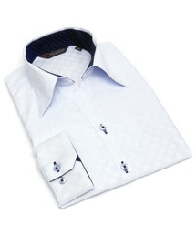 TOKYO SHIRTS（トウキョウシャツ）の「形態安定ノーアイロン スキッパー衿 長袖ビジネスワイシャツ（ビジネスシャツ）」