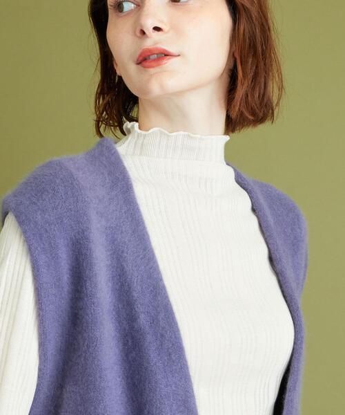 Steven Alan（スティーブンアラン）の「＜Steven Alan＞LONG KNIT VEST/ベスト（ベスト・レディース・マスタード/パープル・FREE）」の3枚目の写真