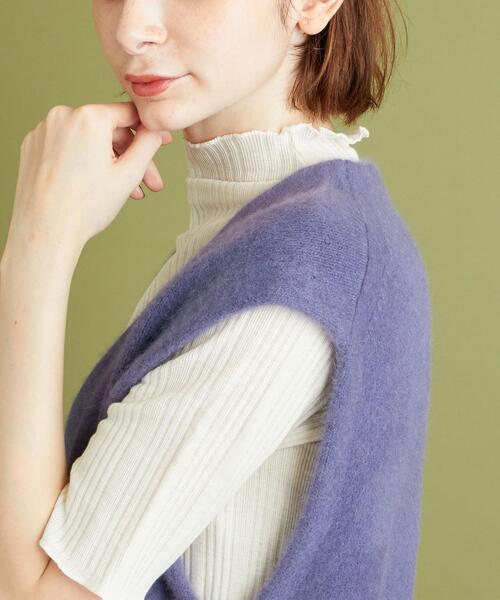 Steven Alan（スティーブンアラン）の「＜Steven Alan＞LONG KNIT VEST/ベスト（ベスト・レディース・マスタード/パープル・FREE）」の4枚目の写真