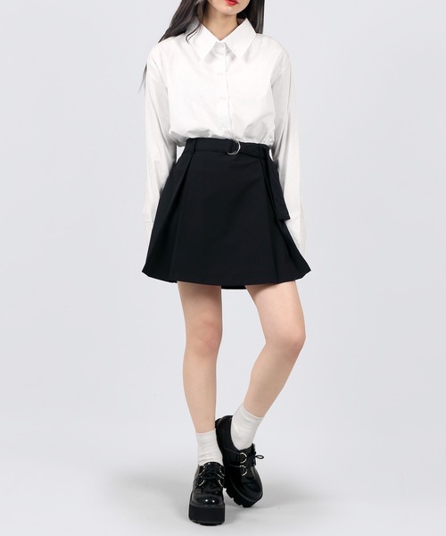 DING（ディング）の「DING/無地シャツ（シャツ/ブラウス・レディース・ホワイト/ブラック・FREE）」の13枚目の写真