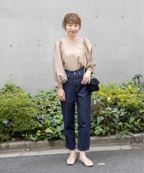 flower（フラワー）の「テンダーバルーンブラウス（シャツ/ブラウス・レディース・ピンク/ベージュ・FREE）」の5枚目の写真