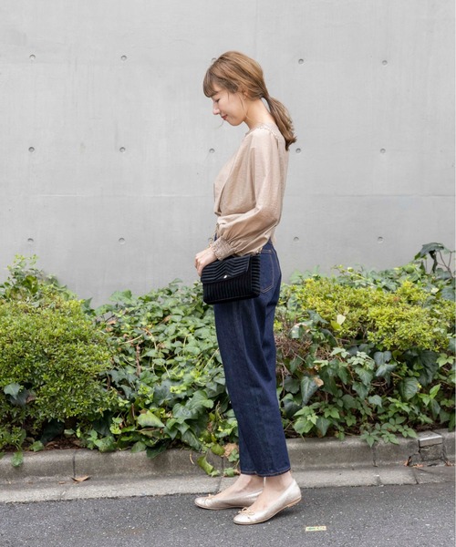 flower（フラワー）の「テンダーバルーンブラウス（シャツ/ブラウス・レディース・ピンク/ベージュ・FREE）」の8枚目の写真