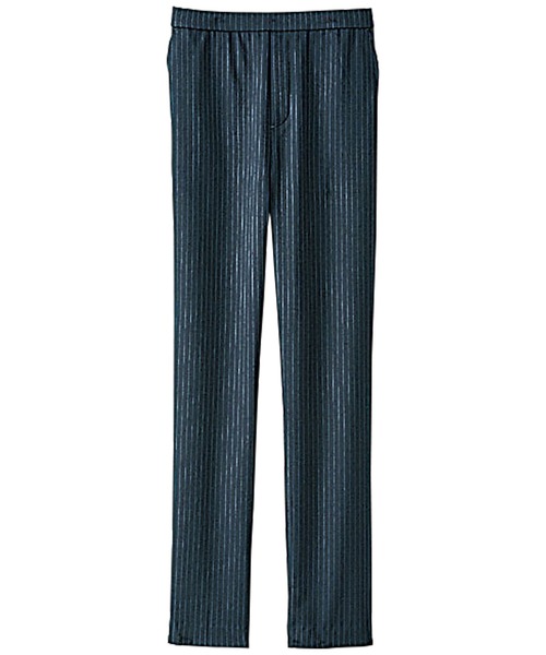 BELLUNA(ベルーナ)の「ストレッチ素材テーパードパンツ股下60cm(その他パンツ・レディース・ブラック/ライトベージュ/チャコール/ストライプ/チェック・SMALL/MEDIUM/LARGE/X-LARGE)」の4枚目の写真