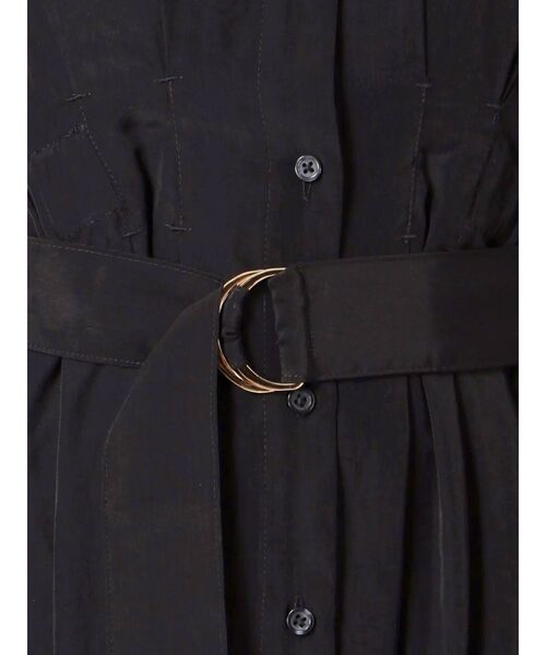 dazzlin(ダズリン)の「Vネックロングシャツワンピース(ワンピース・レディース・ブラック/ブラウン/ピンク・FREE)」の14枚目の写真