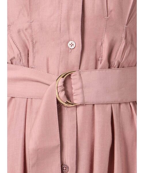 dazzlin(ダズリン)の「Vネックロングシャツワンピース(ワンピース・レディース・ブラック/ブラウン/ピンク・FREE)」の15枚目の写真