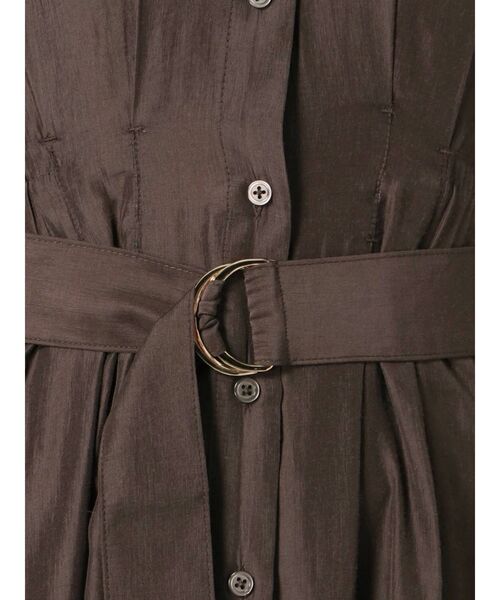 dazzlin(ダズリン)の「Vネックロングシャツワンピース(ワンピース・レディース・ブラック/ブラウン/ピンク・FREE)」の16枚目の写真