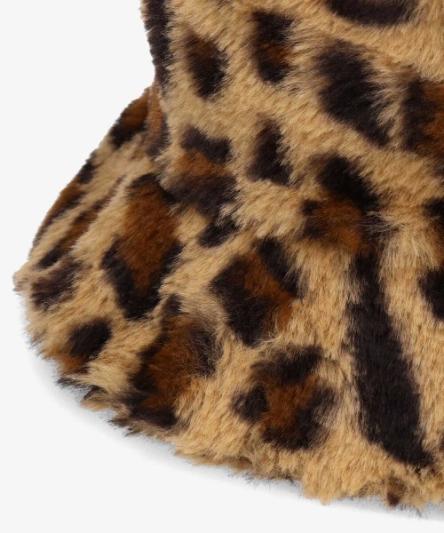 OVERRIDE（オーバーライド）の「[WEB限定]KIDS フェイクファーバケットハット（ハット・キッズ・ブラック/ホワイト/レオパード・54cm）」の15枚目の写真