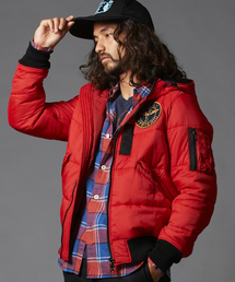 HYSTERIC GLAMOUR | プリマロフトナイロンタフタ フーデッドMA-1 JK(ブルゾン)