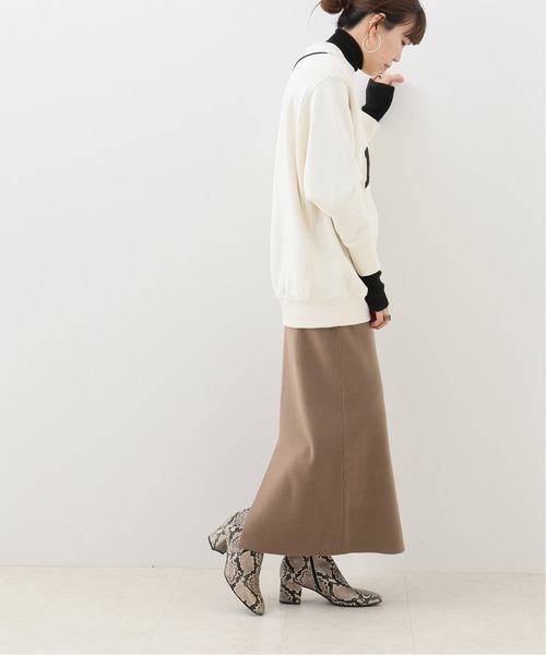 Simplicite（サンプリシテ）の「ニットスリットタイトスカート（スカート・レディース・ホワイト/ブラック/ブラウン・FREE）」の9枚目の写真