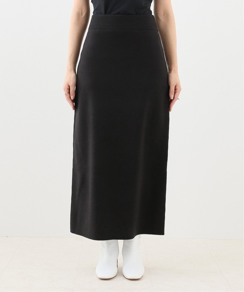 Simplicite（サンプリシテ）の「ニットスリットタイトスカート（スカート・レディース・ホワイト/ブラック/ブラウン・FREE）」の10枚目の写真
