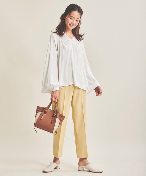 The Virgnia(ザ ヴァージニア)の「プリーツバルーンスリーブブラウス(シャツ/ブラウス・レディース・オフホワイト/ピンク/ブラック・FREE)」の6枚目の写真