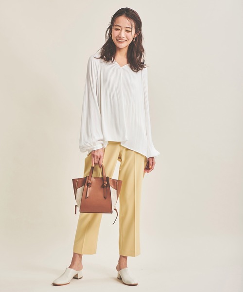 The Virgnia(ザ ヴァージニア)の「プリーツバルーンスリーブブラウス(シャツ/ブラウス・レディース・オフホワイト/ピンク/ブラック・FREE)」の7枚目の写真