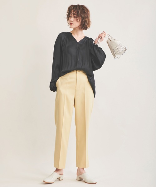 The Virgnia(ザ ヴァージニア)の「プリーツバルーンスリーブブラウス(シャツ/ブラウス・レディース・オフホワイト/ピンク/ブラック・FREE)」の9枚目の写真