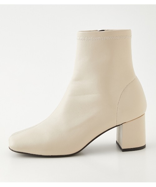 AZUL by moussy（アズールバイマウジー）の「CENTER SEAM SQUARE BOOTS/センターシームスクエアブーツ（ブーツ・レディース・ライトイエロー/アイボリー/ブラック・MEDIUM/LARGE/SMALL）」の10枚目の写真