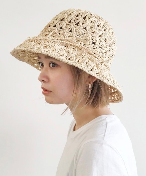 kaorinomori（カオリノモリ）の「【カオリノモリ】ﾌｨｵｰﾘﾊｯﾄ（ハット・レディース・ベージュ/イエロー・M/57.5cm）」の2枚目の写真