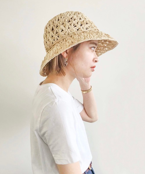 kaorinomori（カオリノモリ）の「【カオリノモリ】ﾌｨｵｰﾘﾊｯﾄ（ハット・レディース・ベージュ/イエロー・M/57.5cm）」の13枚目の写真
