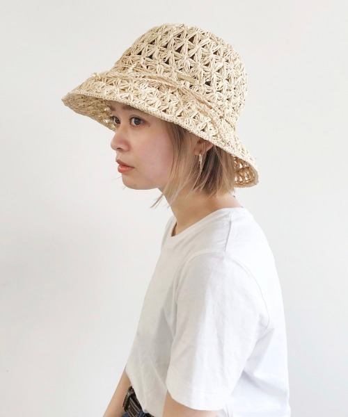 kaorinomori（カオリノモリ）の「【カオリノモリ】ﾌｨｵｰﾘﾊｯﾄ（ハット・レディース・ベージュ/イエロー・M/57.5cm）」の7枚目の写真