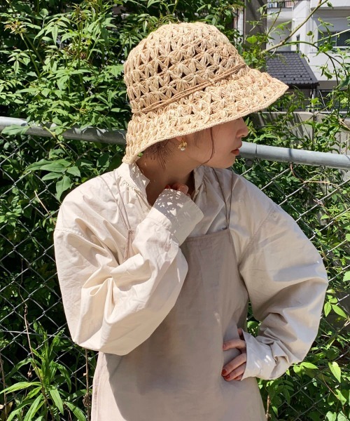 kaorinomori（カオリノモリ）の「【カオリノモリ】ﾌｨｵｰﾘﾊｯﾄ（ハット・レディース・ベージュ/イエロー・M/57.5cm）」の5枚目の写真