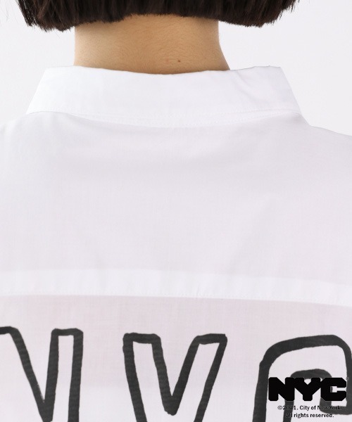 LOWRYS FARM（ローリーズファーム）の「ＮＹＣシャツＬＳ　939606（シャツ/ブラウス・レディース・ブルー系その他/オフホワイト・FREE）」の17枚目の写真