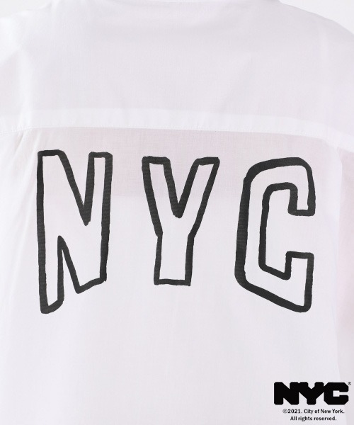 LOWRYS FARM（ローリーズファーム）の「ＮＹＣシャツＬＳ　939606（シャツ/ブラウス・レディース・ブルー系その他/オフホワイト・FREE）」の8枚目の写真