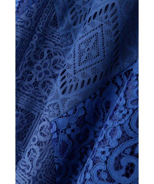 JILL STUART（ジルスチュアート）の「◆【『美人百花』4月号掲載・WEB限定サイズ：4】レースブロッキングスカート（スカート・レディース・ホワイト/ネイビー・0/2/4）」の19枚目の写真