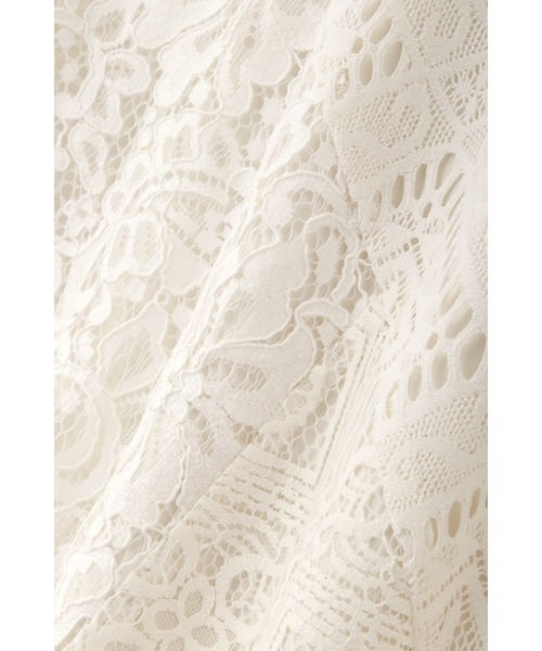 JILL STUART（ジルスチュアート）の「◆【『美人百花』4月号掲載・WEB限定サイズ：4】レースブロッキングスカート（スカート・レディース・ホワイト/ネイビー・0/2/4）」の5枚目の写真