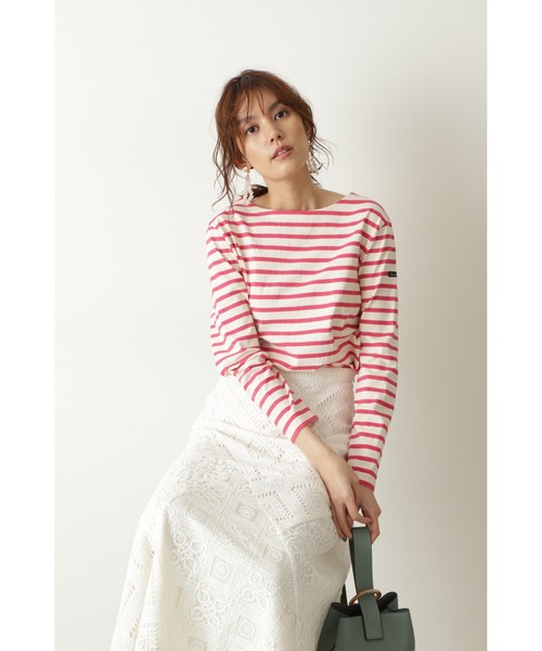 JILL STUART（ジルスチュアート）の「◆【『美人百花』4月号掲載・WEB限定サイズ：4】レースブロッキングスカート（スカート・レディース・ホワイト/ネイビー・0/2/4）」の4枚目の写真