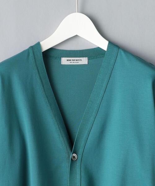 green label relaxing(グリーンレーベルリラクシング)の「< 機能 / 手洗い可・抗菌 > WTO ガスCO ニットライク Vネック カーディガン(カーディガン/ボレロ・メンズ・ブラック/ベージュ/ターコイズブルー・SMALL/MEDIUM/LARGE/X-LARGE)」の13枚目の写真